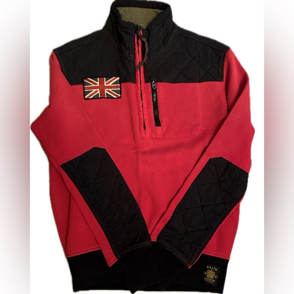 RALPH LAUREN UNION JACK HALF ZIP PULLOVER - NWOT